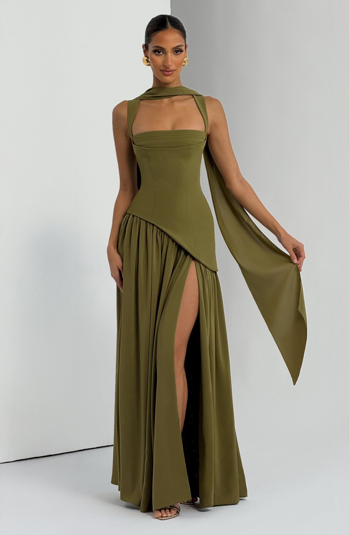 Tullulah Tulle Maxi Dress in Black