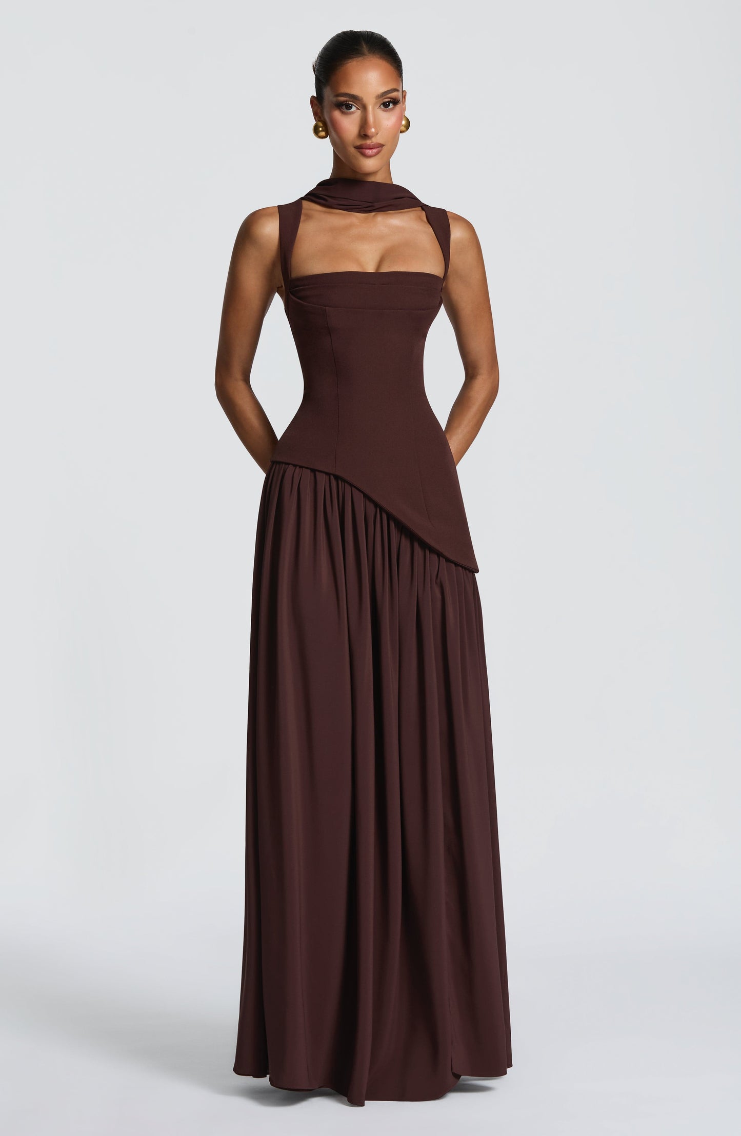 Tullulah Tulle Maxi Dress in Black