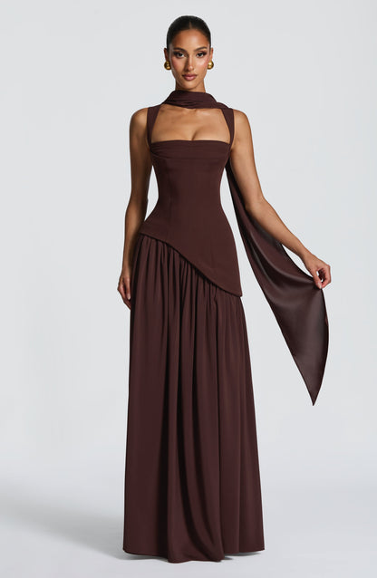 Tullulah Tulle Maxi Dress in Black