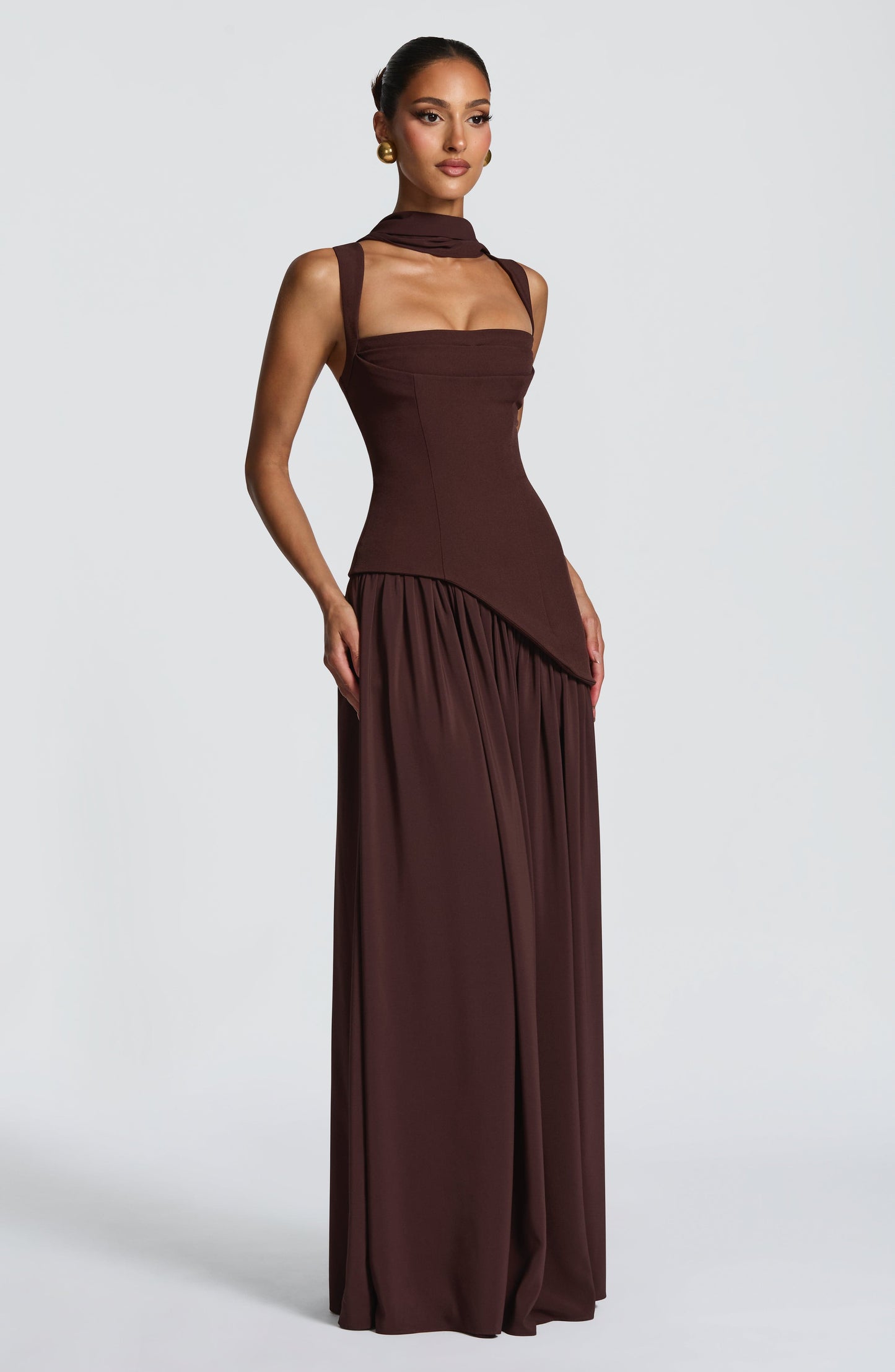 Tullulah Tulle Maxi Dress in Black
