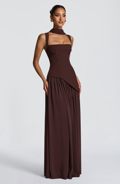 Tullulah Tulle Maxi Dress in Black