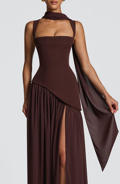 Tullulah Tulle Maxi Dress in Black