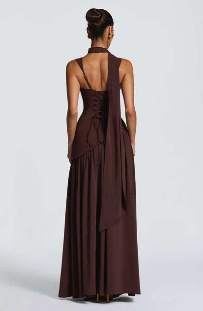 Tullulah Tulle Maxi Dress in Black