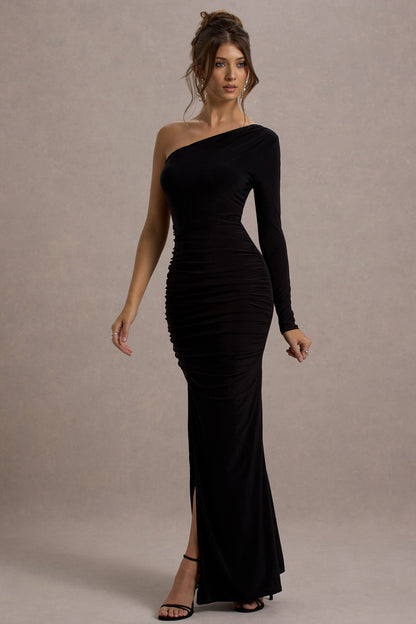 Dolores Asymmetric One-Sleeve Maxi Dress