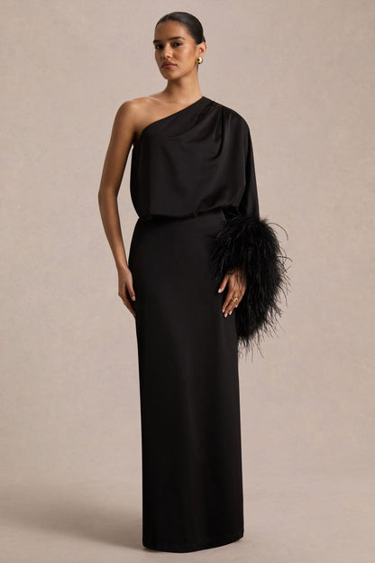 Felicity Satin Maxi Dress