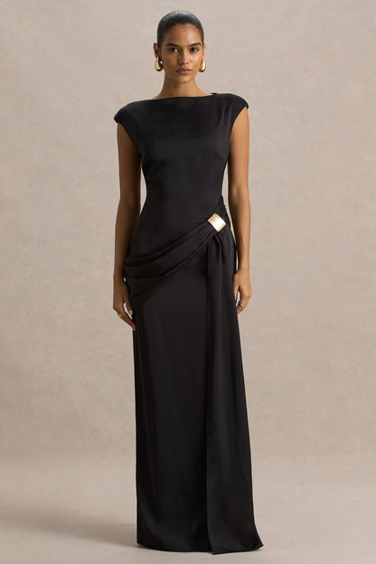 Isabelle Satin Maxi Dress