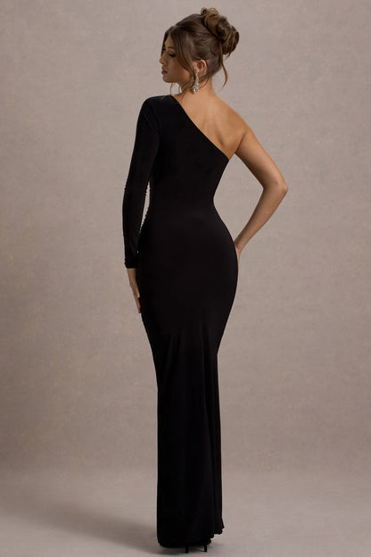 Dolores Asymmetric One-Sleeve Maxi Dress