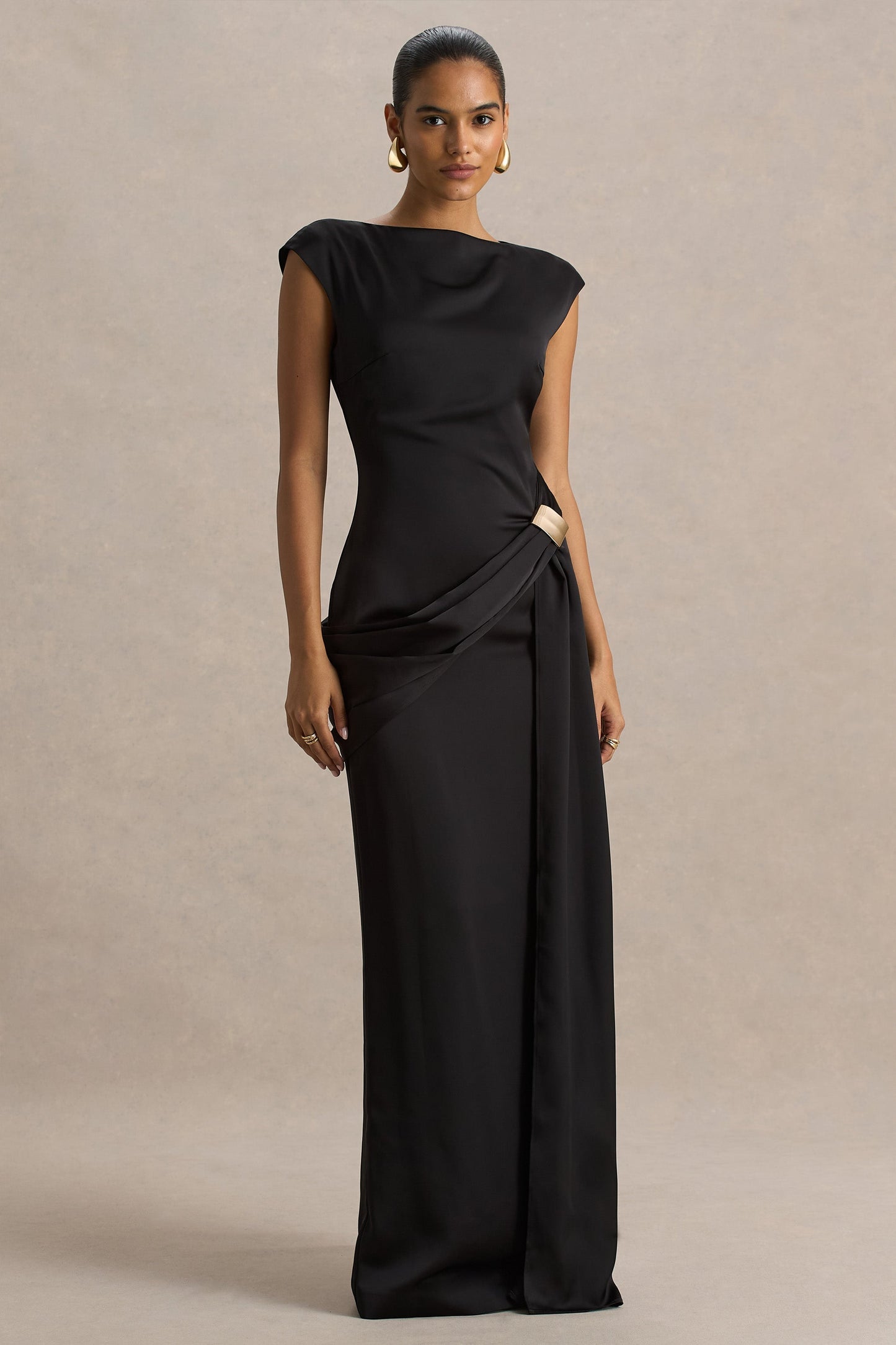 Isabelle Satin Maxi Dress