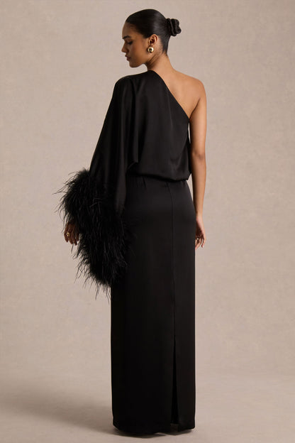 Felicity Satin Maxi Dress