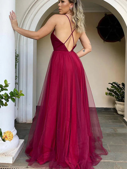 Valentina Tulle Backless Gown