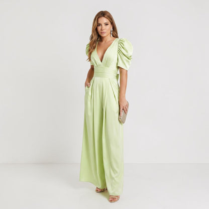 Zara Wide Leg Midi Jumpsuit