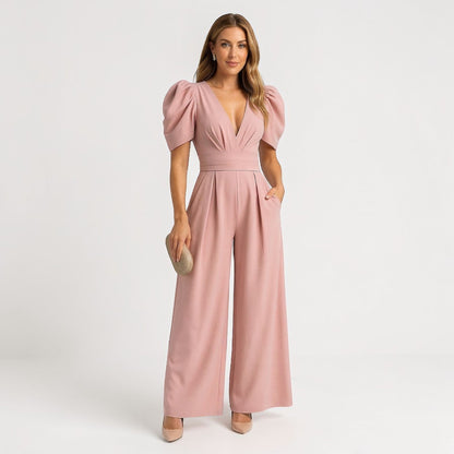 Zara Wide Leg Midi Jumpsuit