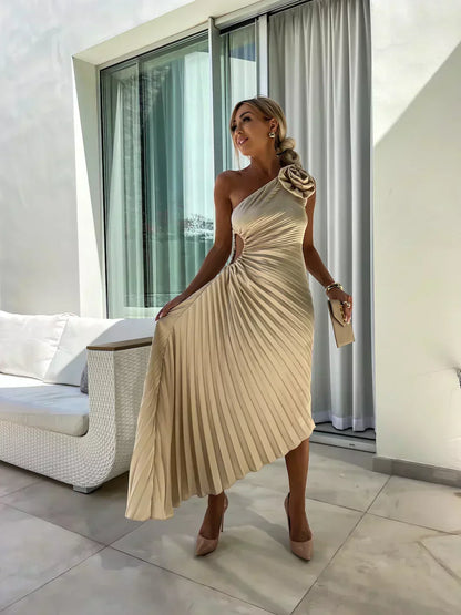 Sunday One Shoulder Midi Dress