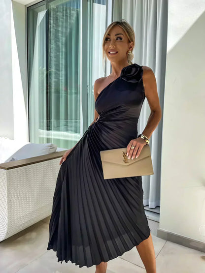 Sunday One Shoulder Midi Dress