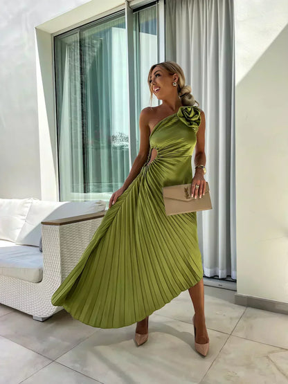Sunday One Shoulder Midi Dress