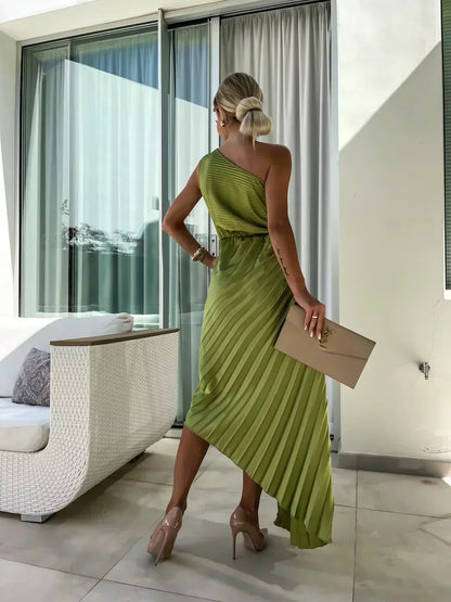 Sunday One Shoulder Midi Dress