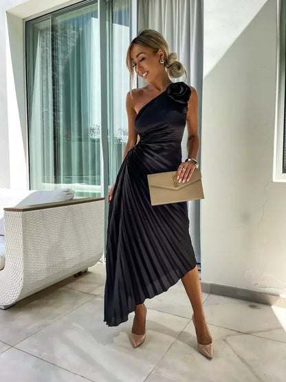 Sunday One Shoulder Midi Dress