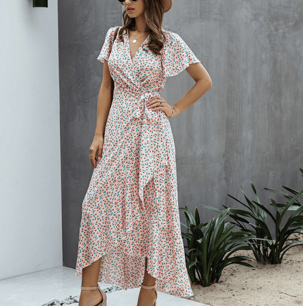 Maren Wrap Midi Dress