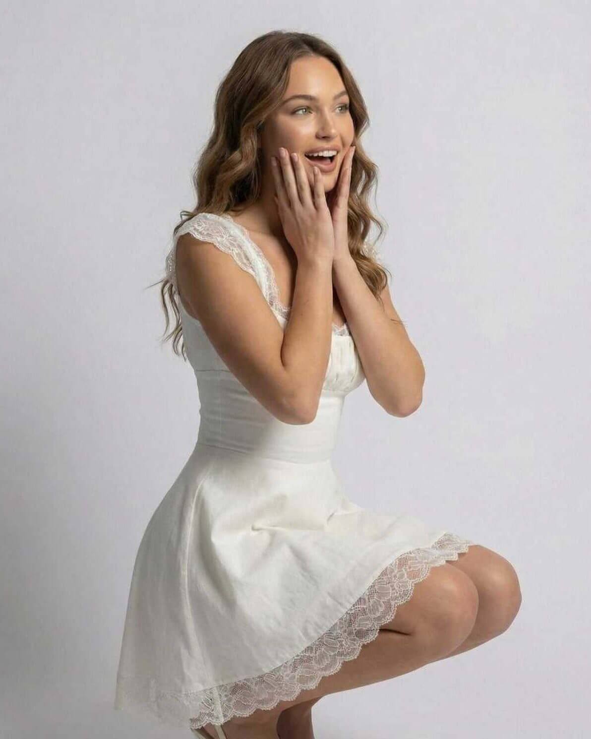 Ondine Lace Mini Dress