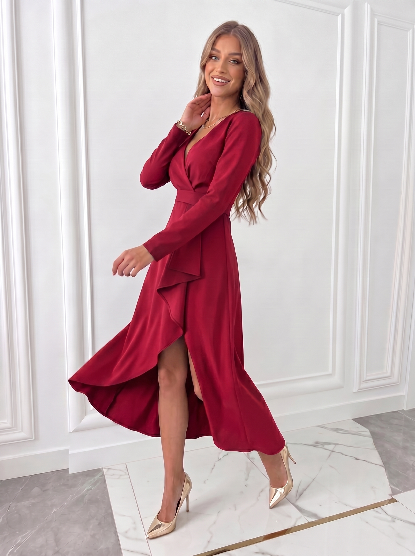 Zinnia Wrap Midi Dress