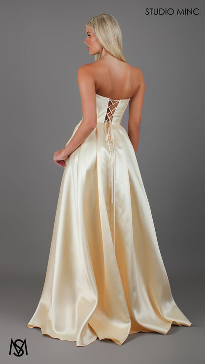 Honey Mikado Ball Gown